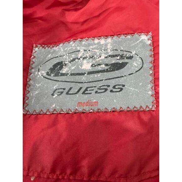 "Guess" Vintage Y2K Puffer Coat SZ M Detachable Sleeves Suzy Chapstick Snowbunny - Picture 5 of 14